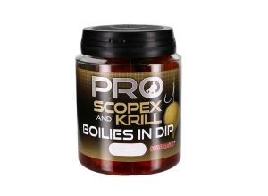 Boilies v dipe SB 150g Scopex Krill 24mm